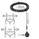 Masážní hula hoop HMS HHW12 plus size se závažím černá