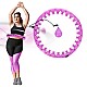 Masážní hula hoop HMS HHW12 plus size se závažím fialová