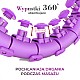 Masážní hula hoop HMS HHW12 plus size se závažím fialová