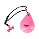 Sada masážní hula hoop ONE Fitness OHA02 se závažím a zeštíhlujícího pásu BR160 růžová