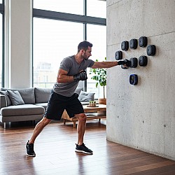 Elektronický modulární boxerský terč HMS TB05 s LED, Bluetooth a rukavicemi (Music Boxing Machine)