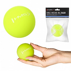 Masážní míč HMS BLC01 zelený - Lacrosse Ball