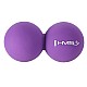 Dvojitý masážní míč HMS BLC02 fialový - Lacrosse Ball