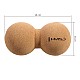 Korkový dvojitý masážní míč HMS BLW02 - Lacrosse Ball