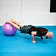Masážní gymnastický míč HMS YB03N 55 cm fialový