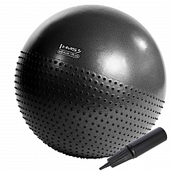 Masážní gymnastický míč HMS YB03N 75 cm černý