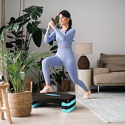 Step na aerobic HMS AS002 černo-modrý