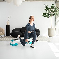 Step na aerobic HMS AS007 bílý/mentolový