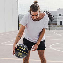 Basketbalový míč NILS NPK270 Slasher 7 černý