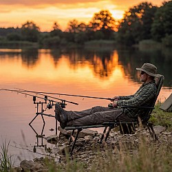 Rybářské křeslo s podnožkou NILS Camp NC2703