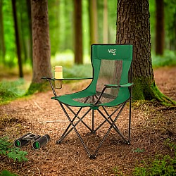 Turistické křeslo NILS Camp NC3302 zelené/černé