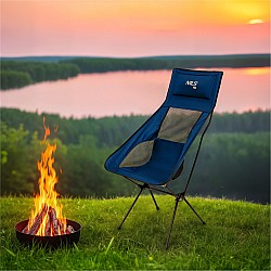 Ultralehké skládací křeslo NILS Camp NC3322 modré