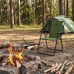 Skládací kempingové křeslo NILS Camp NC3503 zelené