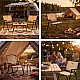 Skládací kempingové křeslo NILS Camp NC4307 béžové