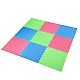 Ochranná puzzle podložka ONE Fitness MP10 zelená-modrá-červená