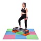 Ochranná puzzle podložka ONE Fitness MP10 zelená-modrá-červená