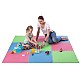 Ochranná puzzle podložka ONE Fitness MP10 zelená-modrá-červená