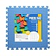 Ochranná puzzle podložka ONE Fitness MP10 zelená-modrá-červená