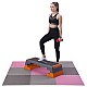 Ochranná puzzle podložka ONE Fitness MP10 růžovo-šedá
