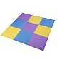 Ochranná puzzle podložka ONE Fitness MP10 žlutá-modrá-fialová