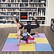 Ochranná puzzle podložka ONE Fitness MP10 žlutá-modrá-fialová