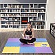 Ochranná puzzle podložka ONE Fitness MP10 žlutá-modrá-fialová