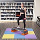 Ochranná puzzle podložka ONE Fitness MP10 žlutá-modrá-fialová