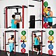 Multifunkční posilovací stojan - Power Rack HMS KLT22 červený