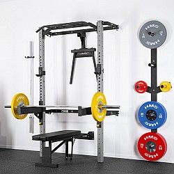 Multifunkční posilovací stojan - Power Rack HMS KLT22 šedý