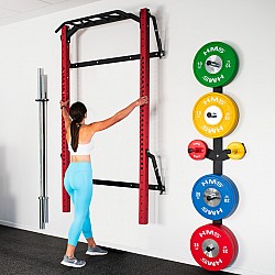 Skládací posilovací klec - Power Rack HMS KLT23 červená