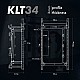 Multifunkční skládací posilovací stojan - Power Rack HMS KLT34 šedý