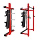 Multifunkční skládací posilovací stojan - Power Rack HMS KLT34 červený