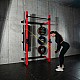 Multifunkční skládací posilovací stojan - Power Rack HMS KLT34 červený
