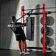 Multifunkční skládací posilovací stojan - Power Rack HMS KLT34 červený