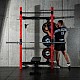 Multifunkční skládací posilovací stojan - Power Rack HMS KLT34 červený