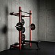 Multifunkční skládací posilovací stojan - Power Rack HMS KLT34 červený