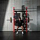 Multifunkční skládací posilovací stojan - Power Rack HMS KLT34 červený