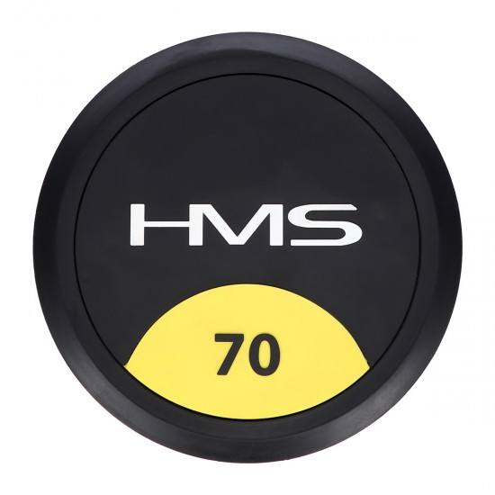 Pogumovaná jednoruční činka HMS HG Pro 70 kg