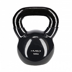 Kettlebell pokrytý vinylem HMS KNV10 10 kg, černý