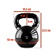 Kettlebell pokrytý vinylem HMS KNV16 16 kg, černý