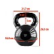 Kettlebell pokrytý vinylem HMS KNV24 24 kg, černý