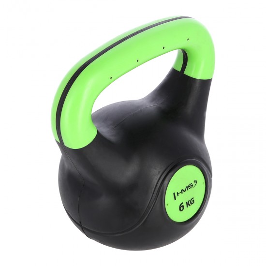 Kompozitový kettlebell HMS KPC06 Vin-Bell 6 kg zelený