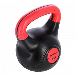 Kompozitový kettlebell  HMS KPC08 Vin-Bell 8 kg červený
