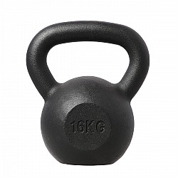 Litinový kettlebell HMS KZG16 16 kg, černý