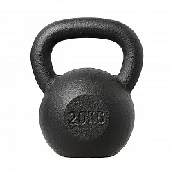 Litinový kettlebell HMS KZG20 20 kg, černý