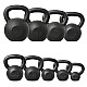 Litinový kettlebell HMS KZG28 28 kg, černý