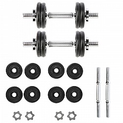 Jednoruční nakládací činky HMS SG02 2x7 kg