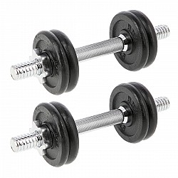 Jednoruční nakládací činky HMS SG02 2x7 kg