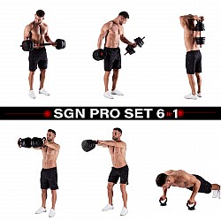 Sada činek HMS SGN120 Pro 6v1 20 kg