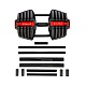 Jednoruční / obouruční variabilní činka HMS SGR40 PRO SET 2v1 40 kg
